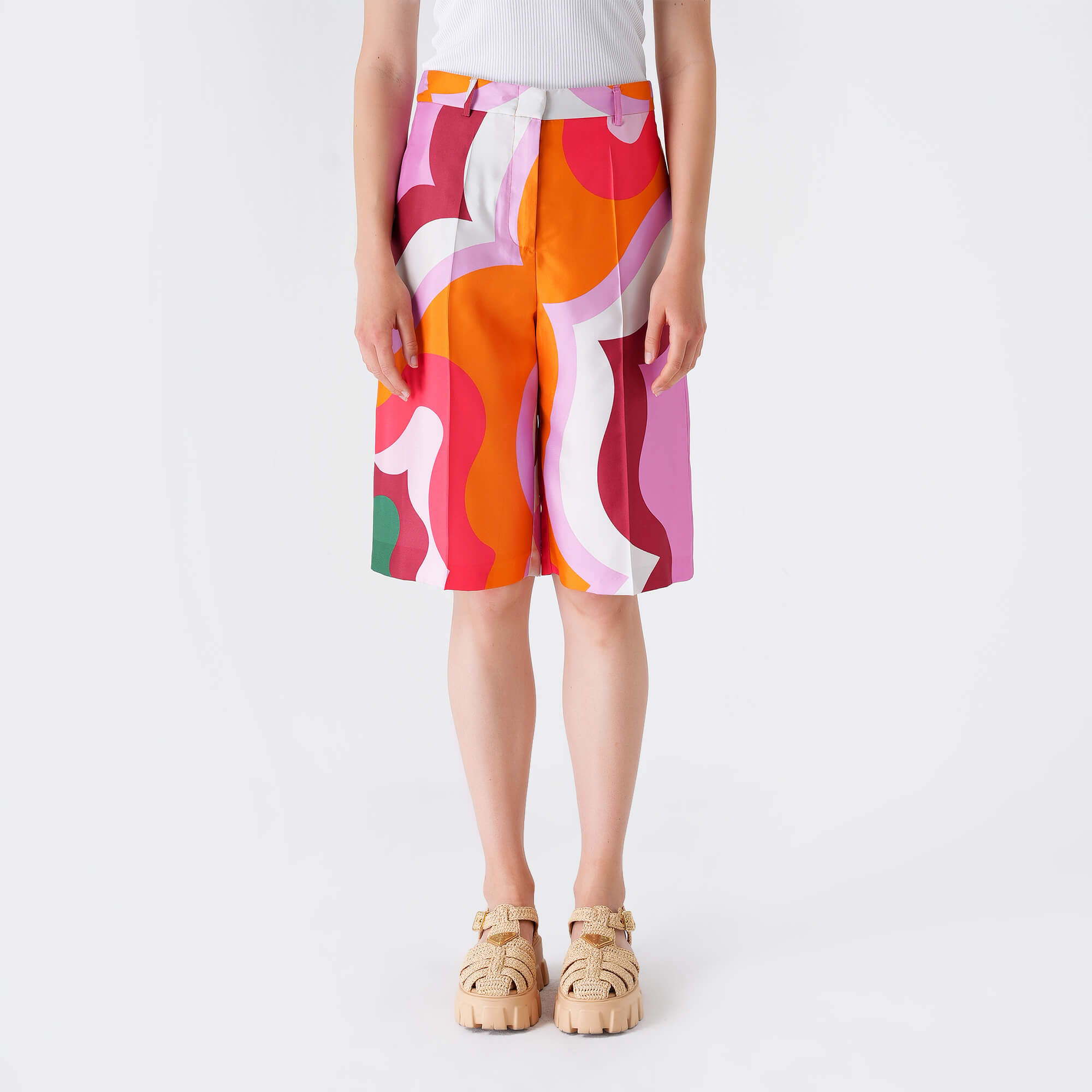 Etro - Pink&Orange Silk Short